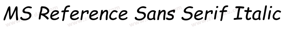 MS Reference Sans Serif Italic字体转换 MS Reference Sans Serif Italic字体转换